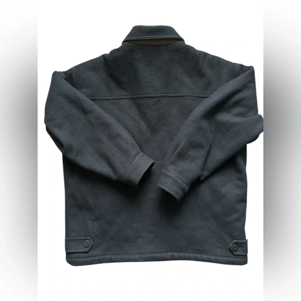 Aberdeen men’s recycled wool black jacket, size medium. - Picture 4 of 11
